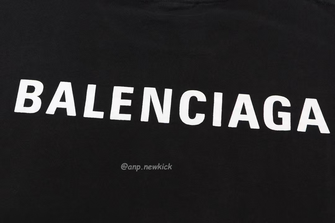 Balenciaga Fw23 Letter Logo Printing Short Sleeve T Shirt (4) - www.newkick.vip